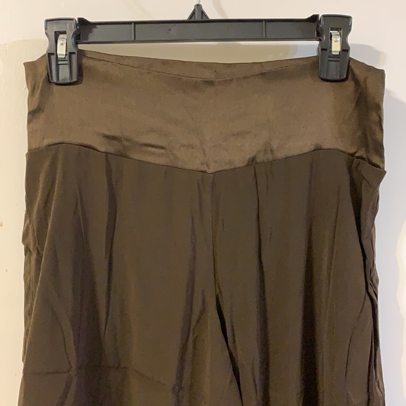 Silk wide leg pants size S - Picture 2 of 4